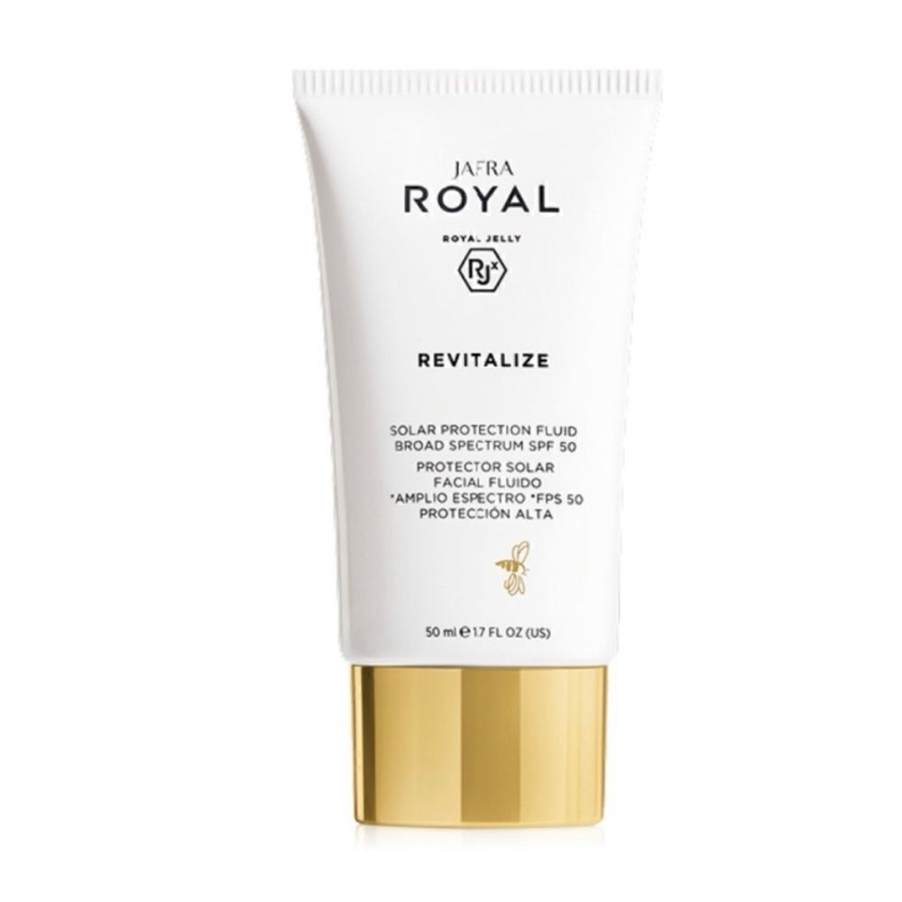 New Jafra Royal Jelly REVITALIZE SOLAR PROTECTION FLUID BROAD SPECTRUM SPF 50